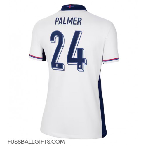 England Cole Palmer #24 Fußballbekleidung Heimtrikot Damen EM 2024 Kurzarm